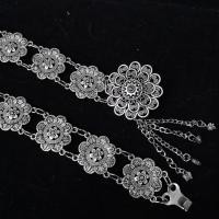 ราคา March jewelry เข็มขัดเงินโบราณผู้หญิงดูดีเครื่องประดับชาติพันธุ์ไทยโบราณเงินรมดำเข็มขัดเงินใส่กับชุด (17113692593)