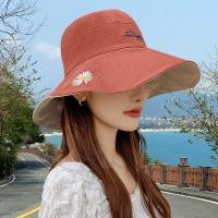 ราคา หมวกแฟชั่น หมวกกันแดด มีสาย หมวกบัคเก็ต หมวกปีกกว้าง หมวกปีกรอบ หมวกแฟชั่น หมวก 2 ด้าน หมวกมีสายรูด งานปักดอกเดซี่ (14138141948)
