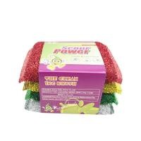 ราคา ฟองน้ำ ฟองน้ำล้างจาน ฟองน้ำทำความสะอาด แพ็ค4ชิ้น ทำความสะอาดล้างจาน ล้างจาน สก๊อตไบร์ท ฟองน้ำหุ้มตาข่าย (20410020274)