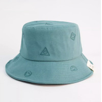 ราคา หมวกบักเก็ต สไตล์เกาหลี ปักลายยิ้ม สียีนส์ งานดี พร้อมส่ง (19841030014)