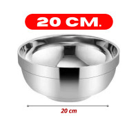 ราคา ถ้วยชามสแตนเลส304 สไตล์เกาหลี มี 5ขนาด 11 5 14 16 18 20cm ถ้วยสแตนเลส ชามสแตนเลส ชุดชามใส่อาหาร (8974106581)