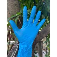 ราคา ถุงมือยางไนไตร ถุงมือยางสีฟ้าไม่มีแป้ง Nitrile glove 100 ไม่ผสม รหัสG02 (18180955568)