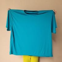 ราคา เสื้อคอกลมสีพื้น ผ้ากีฬา ไมโคร แห้งไว ไม่ต้องรีด นุ่ม เบา ใส่สบาย ไซส์รอบอก 40 44 48 นิ้ว (19698822640)