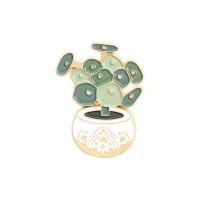 ราคา Green Plant Enamel Pins Potted Plants Brooches Crazy Plants Lady Funny Badge Lapel Pin (11534128185)
