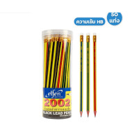 ราคา ELFEN ดินสอ ดินสอไม้ HB ดินสอดำ เอลเฟ่น รุ่น 2002 HB ดินสอไม้ กระปุก 50 แท่ง (20457479446)