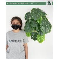ราคา ต้นไม้ปลอม ต้นมอนสเตอร่าปลอมติดผนัง พร้อมกระถางติดผนังสีครีม ไม่ต้องเจาะผนัง (7633556087)