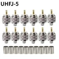 ราคา ทองเหลือง UHF PL259ชายปลั๊ก Crimp Coax อะแดปเตอร์ SO239 PL 259 RF Coaxial Connector สำหรับ RG 316 LMR195 RG58 RG214 RG142 (16461271624)