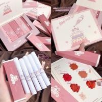 ราคา นักเรียนเริ่มต้นเคลือบลิปสติกชุดกำมะหยี่เคลือบลิปสติกชุดกันน้ำเหงื่อห้าบรรจุภัณฑ์ (20321188064)