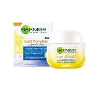 ราคา GARNIER Light Complete White Speed Night Yohgurt Sleeping Mask การ์นิเย่ ไลท์ คอมพลีท ไวท์สปีด ไนท์ เซรั่ม ครีม 50 มล (3763902596)