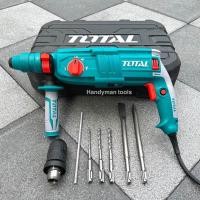 ราคา TOTAL สว่าน สว่านโรตารี่ สว่านกระแทก สว่านไฟฟ้า รุ่น 2 26 สว่าน 3 ระบบ เปลี่ยนหัวได้ กำลัง 800W พร้อมดอกสกัด 2 ดอก ดอกโรตารี่ 3 ดอก (9353359984)