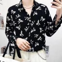 ราคา Lansboter เสื้อเชิ้ตใหม่พรีเมี่ยมสำหรับผู้ชายเทรนด์เสื้อเชิ้ตลายดอกทรงหลวมพิมพ์ลายแขนยาวผ้าชีฟองโบว์ (18534856459)