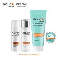 ราคา ส่งฟรี AquaPlus Oily Skin Set เซ็ตดูแลผิวมัน คลีนซิ่งสูตรน้ำ โทนเนอร์ และมอยส์เจอร์ไรเซอร์ Cleansing Water 50 ml Toner 50 ml Clear Complexion Daily Moisturizer 50 ml (399951987)