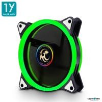 ราคา พัดลมระบายความร้อน Tsunami Double Riing Series Dual Rim LED 12CM cooling fan X1 รับประกันสินค้า 1 ปี (212886817)