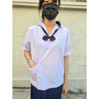 ราคา เสื้อคอปกทหารเรือ เสื้อนักเรียนหญิง เสื้อเด็กมัธยมต้น เสื้อนักเรียนราคาถูก เสื้อนักเรียนคอทหารเรือ เสื้อคอทหารเรือ ชุดนักเรียน (8876008981)