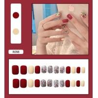 ราคา เล็บปลอม R81 R100 เล็บปลอมสำเร็จรูป เล็บปลอมกันน้ำ เล็บปลอมสำเร็จรูปกล่องละ 24 ชิ้น เล็บปลอมสำเร็จรูป (12622910293)