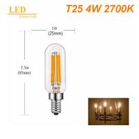ราคา 2W 4 W Led Filament Bulb E14 Warm White Tubular Candle Bulb Dimmable Vintage Light Bulbs Interior Mentol Lampu (15110234142)