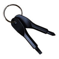 ราคา 2 in 1 ไขควงตอกกระแทก ชุดเครื่องมือไขควงพวงกุญแจ EDC Screwdriver ไขควง หัวแบน ปากแฉก หกเหลี่ยม SP (17971901315)