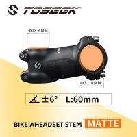 ราคา TOSEEK แฮนด์บาร์รถจักรยาน31 8มม อลูมิเนียม ก้านคาร์บอนมุม6 17องศา Mtb จักรยานเสือหมอบสเต็มอะไหล่สำหรับจักรยาน (12078909020)