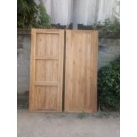 ราคา ประตูบ้านไม้สักทองแท้100 เกรดBไม้สัก นส ลายสายฝนมีหลายขนาดผลิตโดยช่างมีประสบการณ์จังหวัดแพร่ไม้สักลายไม้สวยงามแข็งแรงทนทานหนาแน่นทนแดดทนฝนอายุการใช้งานได้นานยิ่งเก่ายิ่งแพงมีขายปีกและส่ง (20056089047)