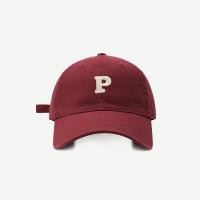 ราคา หมวกเบสบอลสไตล์เกาหลี Pหมวกผ้าฝ้ายฟอกลายตัวอักษร (14360121620)