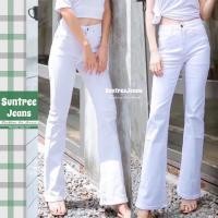 ราคา SuntreeJeans กางเกงยีนส์ สตรีท ผญ ทรงขาม้า เอวสูง ยีนส์ยืด ยาว 41 นิ้ว สีขาว (17441974091)