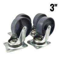 ราคา ล้อแป้นเหล็ก ล้อแป้นหมุน ล้อเหล็ก ล้อไนล่อน ขนาด 3 นิ้ว 75 มม แพ็ค 4 ล้อ (3348134399)