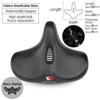 ราคา WEST BIKING อานจักรยานสบาย Thicken ตัวหน่วงการสั่นสะเทือนที่นั่งจักรยาน Hollow Memory Foam Ergonomics นุ่มอานจักรยานเบาะจักรยานเสือภูเขาอุปกรณ์เสริม (8807334481)