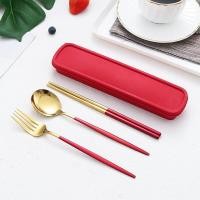 ราคา พร้อมส่ง ช้อน ส้อม ตะเกียบ ชุดช้อนส้อมตะเกียบพกพาA1109 (12472225514)