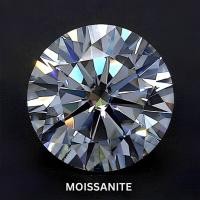 ราคา Moissanite Diamond D VVS1 เพชรโมซาไนท์ เพชรโมอีส Size 1 00mm 10 00mm (20178471614)