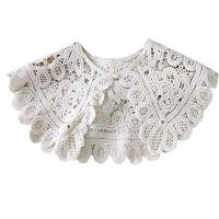 ราคา LIJU78113 วินเทจ ถัก แฮนด์เมด โครเชต์ ผ้าคลุมไหล่ เสื้อลูกไม้ กระโปรงตกแต่ง คอปก (17280450993)