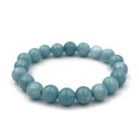 ราคา AQUAMARINE หินอความารีน เลือกขนาดเม็ดหินได้ 4 12 มม หินแห่งความสงบและปกป้อง สร้อยข้อมือหินแท้ by siamonlineshop (12482810036)