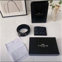 ราคา พร้อมส่ง Set เข็มขัด Coach งานกล่องดำ เรียบหรู พร้อมถุงและกล่องสีดำ (15783764322)