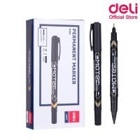 ราคา Deli ปากกามาร์คเกอร์ 2 หัว Permanent Marker U104 สำหรับเขียนซองพลาสติก ปากกามากเกอร์ ปากกาเขียนซีดี ปากกาเขียนบนพลาสติก ปากกาอเนกประสงค์ ปากกาเขีย (791658239)