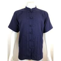 ราคา เสื้อผ้าฝ้าย ผ้าพื้นเมือง หนังกบ คอจีน กระดุมจีน กระเป๋าเฉียง แขนสั้น (10235104865)