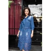 ราคา Cutie Minute Maxiเดรส Beltผ้ายีนส์เกรดพรีเมี่ยม เนื้อผ้ามีความนุ่ม ใส่สบาย ชุดยีนส์งานฟอกสวยๆ (17578934567)