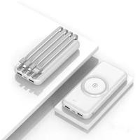 ราคา Wireless PowerBank 30000mAh Fast Charge พร้อมสาย4เส้นในตัว ใช้งานสะดวก ชาร์จเร็ว พร้อมซองใส่powerbank TypeC พาว์เวอร์แบง Charger for Samsung iPhone (18000463311)