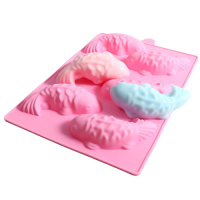 ราคา แม่พิมพ์ซิลิโคน พิมพ์สบู่ พิมพ์วุ้น พิมพ์ขนม รูปปลาคาร์ฟ 6 ช่อง (9457555495)