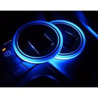 ราคา ที่รองแก้ว ที่วางแก้วน้ำ ไฟLED วางแก้วเรืองแสงLED แผ่นรองแก้วน้ําติดรถยนต์ไฟ Led สําหรับวางแก้วน้ําในรถยนต์ (18425817653)