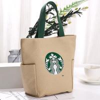 ราคา 24h Shipped กระเป๋าสตาร์บัค TOTE bag ผ้าแคนวาส กระเป๋า Starbucks Canvas TOTE bag high end ของแท้100 (18667014482)