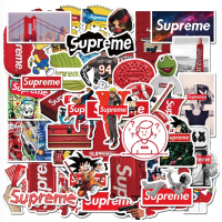 ราคา Sup Supreme sticker สติกเกอร์กันน้ำรูปแบบที่แตกต่างกัน 50 ชิ้น dragon ball one piece NARUTO (7634215396)