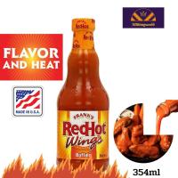 ราคา Franks RedHot sauce Buffalo Wings แฟร้งค์ เรดฮอต วิงส์ บัฟฟาโล่ ซอสหมักปีกไก่ ซอสพริก เครื่องปรุงรส ซอสใส่อาหาร 1x354 มล (17392112351)