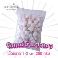 ราคา หินแม่น้ำขาวเงาขนาด1 2 cm คละกัน ปริมาณ 250 กรัม หินกระบองเพชร หินใส่กระถางเล็กๆ หินแม่น้ำ หินใส่แจกัน หินตกแต่งสวนถาด หิน หินสี (12472513371)