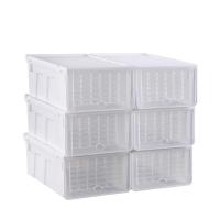 ราคา Jumper Kids กล่องเก็บรองเท้า กล่องอเนกประสงค์ ฝาเปิด ปิดได้ พับเก็บได้ พลาสติกคุณภาพดี แข็งแรง วางซ้อนต่อได้ ฝาโปร่งมองเห็นง่าย Shoes Box ขายดี พร้อมส่ง (15240863465)