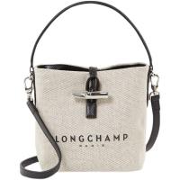 ราคา Official Store Longchamp กระเป๋าสะพายไหล่ผ้าแคนวาสผู้หญิง ROSEAU ESSENTIAL TOILE กระเป๋า Cross Bucket Armpit (13961224137)