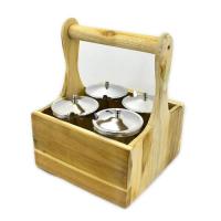 ราคา ชุดเครื่องปรุงแก้วตะกร้าไม้ แก้ว ช้อน ตะกร้า (19368233246)