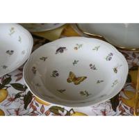 ราคา Violet Flamingo จานชามเซรามิก Butterfly Collection จานชามลายผีเสื้อและลายแมลงปอ (18790437893)
