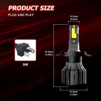 ราคา Novsight หลอดไฟหน้า H4 Led H7 Led H11Led 9005 9007 สําหรับรถยนต์ H 1 Led 12V หลอดไฟตัดหมอก 72W 10000Lm (13379264921)