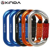 ราคา XINDA O Type ล็อคหัวเข็มขัดความปลอดภัยอัตโนมัติ Master Carabiner Multicolor 5500lbs ข้ามตะขอปีนเขา Rock Mountaineer อุปกรณ์ (15125677663)