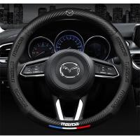 ราคา ใหม่ผ้าคลุมพวงมาลัยรถหนังคาร์บอนไฟเบอร์อัจฉริยะ38ซม สำหรับ Mazda 2 3 6 CX5 CX7 CX30 CX20 CX3 5 8 Atenza (10156680097)