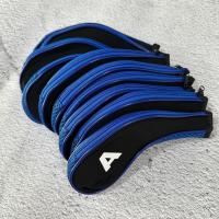 ราคา TTK shop 10 ชิ้น เซ็ต ชุดครอบหัวไม้กอล์ฟ iron set cover สีดำคาดแดง (17745000541)